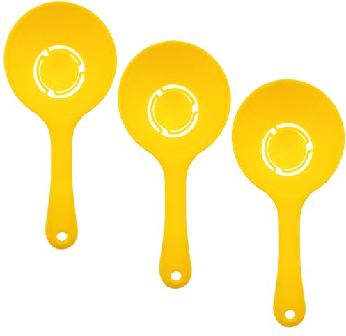 3 PCS Round Rice Paddle Non Stick,Plastic Potato Food Service Spoon Scoop Rice Spoon Sushi Molds Serving Rice Spatula Food Serving Spoons for Kitchen Use Kitchen Tool