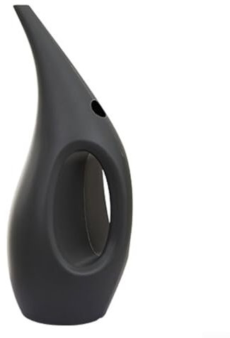 Regadera de jardín para plantas de interior y exterior, regadera de boquilla larga, regadera de plástico para plantas de casa, flores de jardín, capacidad de 1,5 L/2 L (1,5 L, gris oscuro)