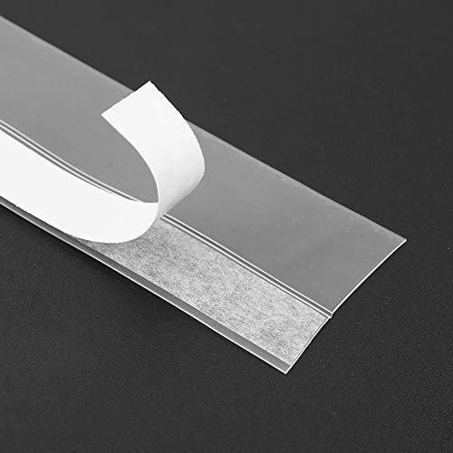 Transparenter, Selbstklebender Schallschutz-Dichtungsstreifen für Tür und Fenster, aus Silikonkautschuk, 5 M, Verhindert Staub, Wasser und Insekten, für Türen, Fenster, Schränke
