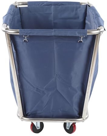 Genérico Cesto Industrial con Ruedas de Acero Inoxidable Resistente para lavandería Comercial, 350 l
