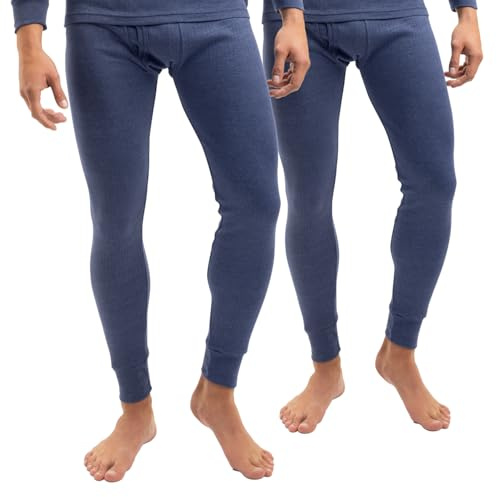 Celodoro 2er Pack Herren Ski-Thermo Unterhose - Lange Winter Unterhosen