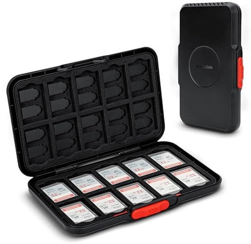 Pop-Up-Stil-Speicherkartengehäuse,60 Slots-Speicherkartenhalter-Brieftasche für 20 SD SDHC SDXC & 40 Micro SD SDXC SDHC TF MSD-Karten,Tragbarer Slim Micro SD Card Case Storage Organizer