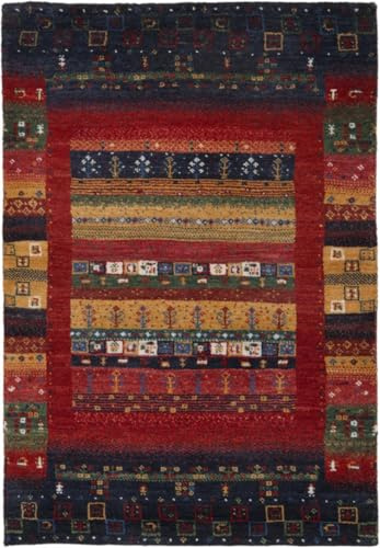 Nain Trading Gabbeh Loribaft 61x90 Handgeknüpft Modern Orientteppich Teppich Wolle Indien