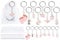 Fyshird 16 Stück Schutzengel Schlüsselanhänger mit Baby Anhänger Rosa Geschenkanhänger Organzabeutel Glücksbringer Gastgeschenke für Taufe Shower Baby Reveval Kinder Geburtstag Party