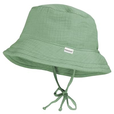 maximo GOTS MINI-Hut, Bindeband Musselinstoff, Futter Musselin