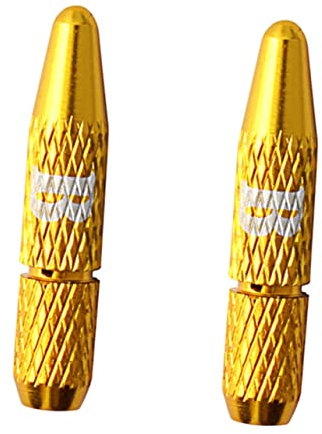 Supvox 2 Stück Schalthebelkappe Luft Crimpen Pumpe Mit Manometer Mountainbike Bremskabel Nabe Ventil Flügelmutter des Kupplungszugs Crimps Stengel Schaltzug Klopfen Auto Golden Legierung