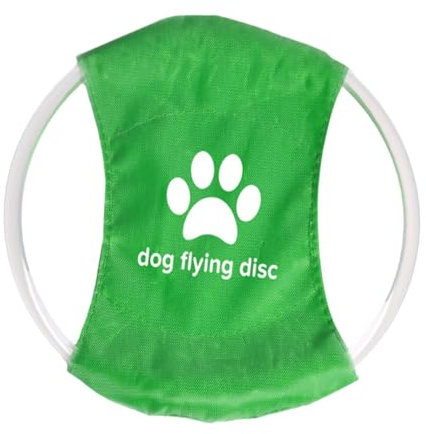 perfk LED -Haustier Flying Disc Beleuchtetes interaktives Spielzeug Outdoor Sportspielzeug Haustier Glühen Hund für Rasenwettbewerb Strand im Freien
