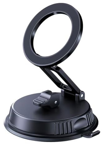 ATURMC Auto-Handyhalterung für Magsafe [360° Rotation], Magnetische Autohalterung [N56 Magnet], Verwendbar auf dem Armaturenbrett, Kompatibel mit iPhone 16/15/14/13/12 und Allen Smartphones