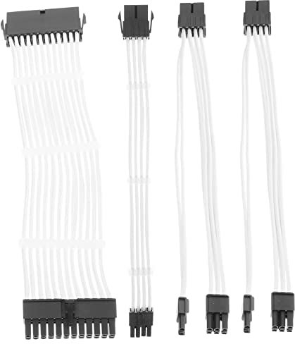SHINEOFI Kit Cables Fuente Alimentacion Pcie Cables Gpu Organizador Clips Acrilicos