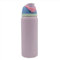 32 oz Insulated Stainless Steel Water Bottle with Straw for Sports, Travel, and School BPA-Free Leakproof Sports Water Bottle (Light pink)