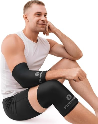 Thermax IceThermax Sleeves Mangas Compresivas Frío y Calor Reutilizables – Knee Brace, Rodillera, Tobillera y Manga Brazo, Compresa Gel Terapia para el Dolor Articular