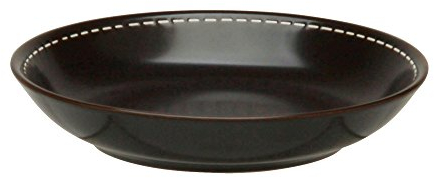 en Spain Jeu d'assiettes Creuses, Grès 21x21x4 cm Marron