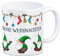 trendaffe Kaffeebecher mit Wichtel Weihnachtsmotiv und Spruch: Frohe Weihnachten