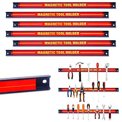 COSTWAY Barres Magnétiques Barre de Garage Atelier Porte-outils Magnétiques en Acie pour Maison,Garage,Cave,Atelier (6)