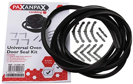 Paxanpax PCK023 Universal '3-in-1' 3-Sided, 4-Sided & Round Cornered Silicone Rubber Oven Door Gasket Seal Kit