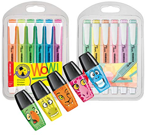 STABILO Swing Cool – Packung mit 6 Textmarkern – farblich sortiert