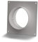 Vent Systems 125 mm / 5 Inch Air Vent Duct Connector Flange - Plastic Ventilation Pipe - Ducting Connector for Round Flexible or Straight Pipes, Cooling Heating Ventilation System HVAC