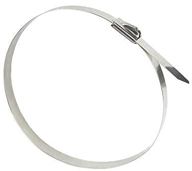 Good Connections® Edelstahl-Kabelbinder 300 mm x 7,9 mm - 20er Set/Stück - UV-resistent, witterungsbeständig - für den Außenbereich, -60 °C bis +550 °C - Zugfestigkeit: bis 100 kg KAB-E30X79