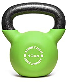 Xenios USA, Fitness Kettlebell-10 kg, Unisex, Erwachsene, Grün, 10 kg