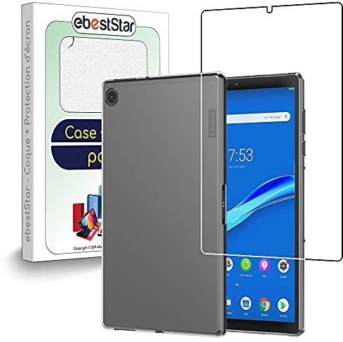 ebestStar - Cover per Lenovo Tab M10 FHD PLUS 10.3, Custodia Silicone Trasparente, Protezione TPU Antiurto, Morbida Sottile Slim, Trasparente + Vetro Temperato