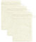 frottana Pearl Waschhandschuh 15 x 20 cm aus 100% Baumwolle, Ivory 3er Set