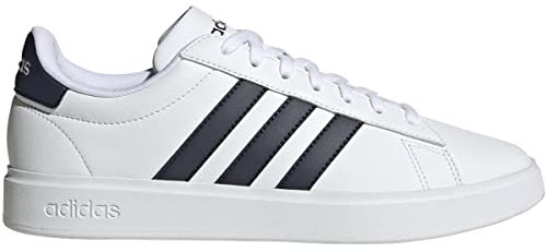 adidas Men's Grand Court 2.0 Tennis Shoe, White Ink Ecru Dye, 30.5 cm