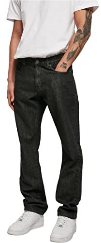 Urban Classics Herren Organic Straight Leg Denim Black Washed, 33
