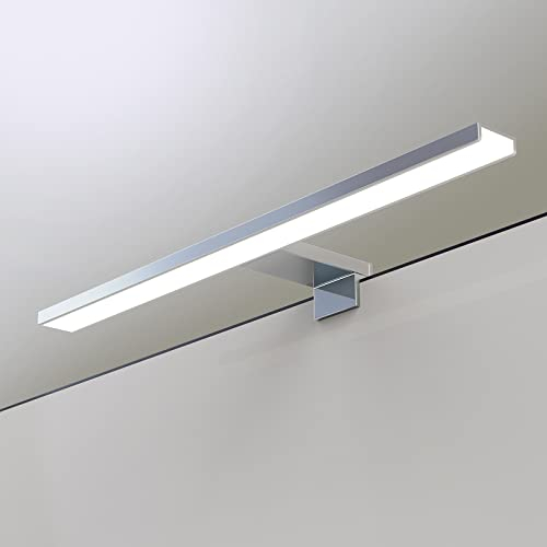 YIQAN 60cm LED Spiegelleuchte Vollaluminium 3in1,Bad Spiegel Beleuchtung Lampe 13W 1000lm 4000K Badlampe Spiegellampe IP44 wasserdicht LED Make-up Light, Spiegel und Bad
