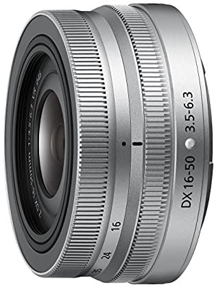 Nikon NIKKOR Z DX 16-50mm f/3.5-6.3 VR, Obiettivo Grandangolare ultra-portatile, AF Silenzioso, Meccanismo di Ritrazione, Argento [Nital Card: 4 Anni di Garanzia]