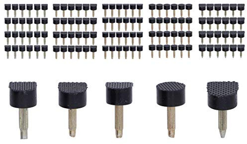 Joyzan High Heel Tip, Shoes Replacement Taps Cap Polyurethane Iron Repairing Extend Shoe Life Non Slip Tip Pin Protector Care Accessories for Women's Heels Pumps Stilettos 5 Different Size, 120Pcs