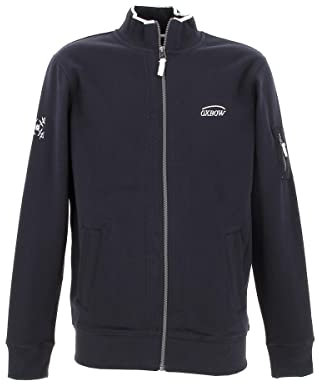 OXBOW P0SALTCOATS Sweat Full Zip Essentiel Deep Marine Chiné