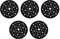 Tlily Lot de 5 patins de protection Ø 150 mm 67 trous pour protéger votre disque abrasif