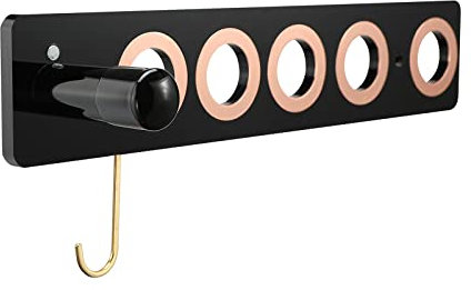 iFCOW Acrylic Hair Dryer Holder, Wall Mount, Magnetic, Scratch-Proof, Cord Holder, Dyson Compatible