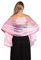 NiceYnn Elégant Echarpe Brillante Femme Châle Longue Foulard pour Mariage Cocktail Cérémonies Soirée Plage Rose