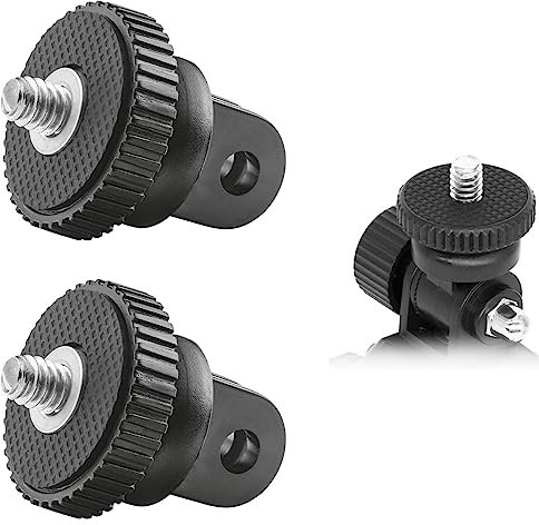 Comioke Aluminium 1/4-20 Adaptateur De Trépied De Conversion, Gopro Adaptateur, 2 Pack Adaptateur Trépied, Gopro Fixation, Adaptateur Gopro, Adaptateur Camera, Adaptateur Trépied Appareil Photo
