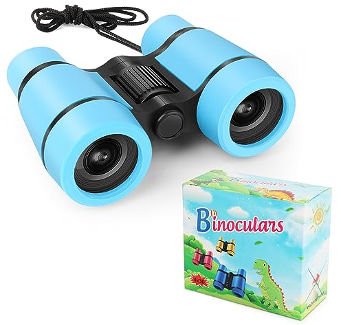 LWMTT Fernglas für Kinder,Geschenk für Jungen & Mädchen Stoßfestes Kompaktes Kinder,Fernglas für Kinder Vergrößerung 4X30, Outdoor-Spielzeug für Sport und Spielen im Freien, Vogelbeobachtung (Blau)