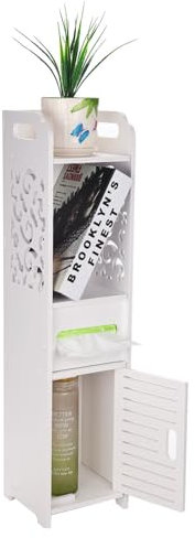 Dhouse Storage Cabinets 18x20x68 cm Narrow Bathroom Floor Cabinet Storage Unit Free Standing Cupboard Bedrooms Drawer Unit Storage for Kitchen Corridor