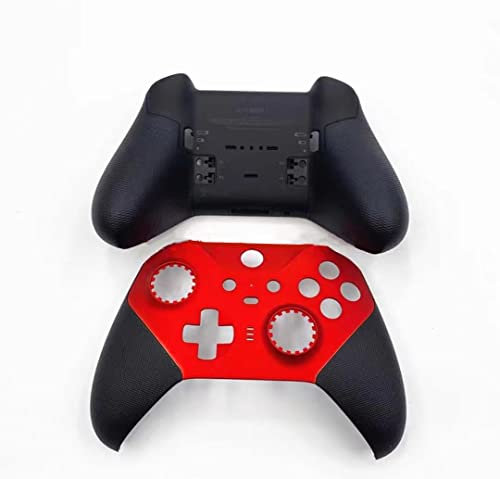 JMXLDS New Replacement Front Back Faceplate Plates Top & Bottom Panel Housing Shell Case Cover for Xbox One Elite Series 2 Wireless Controller - Red