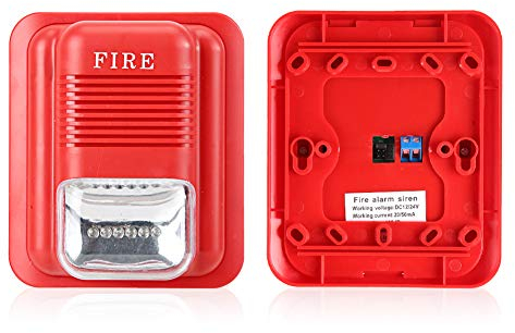 24V Siren Key Classic Spectre Alert Only Simplex Tosuny Single Action SpeakerDC12V/24V Ton und Licht Brandschutz Alarm Warnung Stroboskop Sirene Alarm Sicherheitssystem