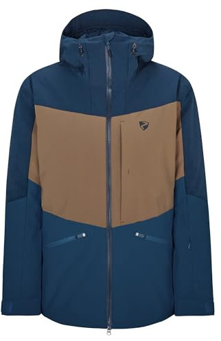 Ziener Herren TRIGLAV Ski-Jacke/Freeride | PFC frei, Wolle, wattiert, hale navy, 52
