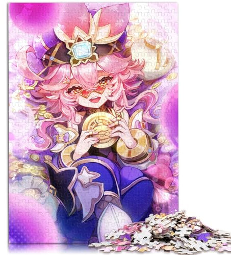 Puzzle für Erwachsene, 1000-teiliges Puzzle, Genshin Impact Dori, Holzpuzzle für Teenager und Kinder, tolles Geschenk für Erwachsene, Größe: 50 x 75 cm
