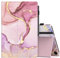 MoKo Case for Amazon Fire Max 11 Tablet (13th Generation, 2023 Release) 11 - Slim Folding Stand Cover Case for Kindle Fire 11 Tablet with Auto Wake/Sleep, Light Pink Gold Marble
