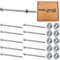 M6 Nuts & Bolt 10 Pack (M6 x 100mm Bolts & M6 Nuts) Hex Bolt/Setscrew Fully Threaded