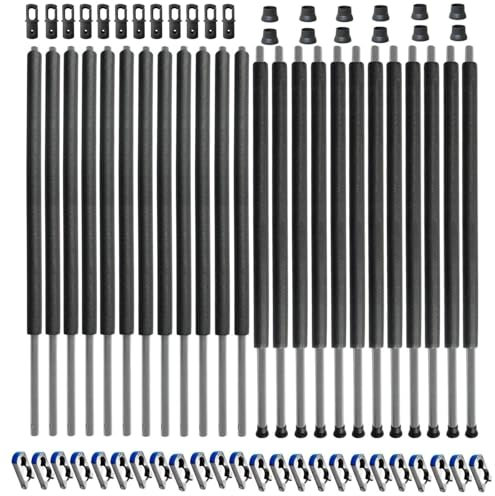 Baunsal® Trampolin Netzstangen 12 x Ø 28 x 1,2 mm x 277,5 cm (FGOS) Ersatzteile Netz Stangen Netzpfosten Netzstangen Rohre Stangen Ersatz