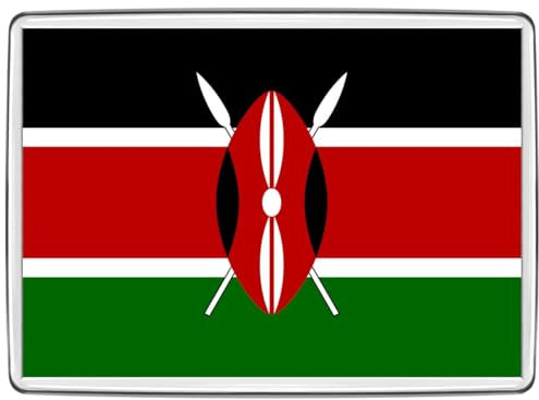 Pixly® Kenya Flag Fridge Magnet Large Jumbo Size Kenyan Keepsake Country Souvenir Novelty Refrigerator Magnets Gift