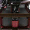 CWMLB Auto FußMatten für Dacia Sandero I Stepway 2009-2012,Fußmatten All-Inclusive-Stil Fussmatten Auto Matten Autofussmatten Autozubehör Innenraum, Dark red + Black