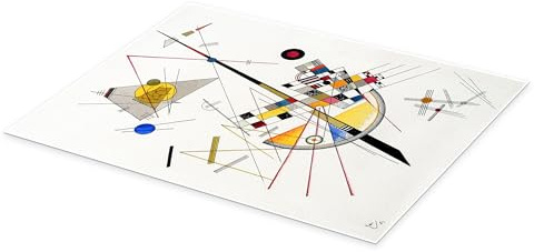 Posterlounge Tension délicate Poster | 50 x 70 cm de Wassily Kandinsky Déco colorée Tableaux Décoration murale