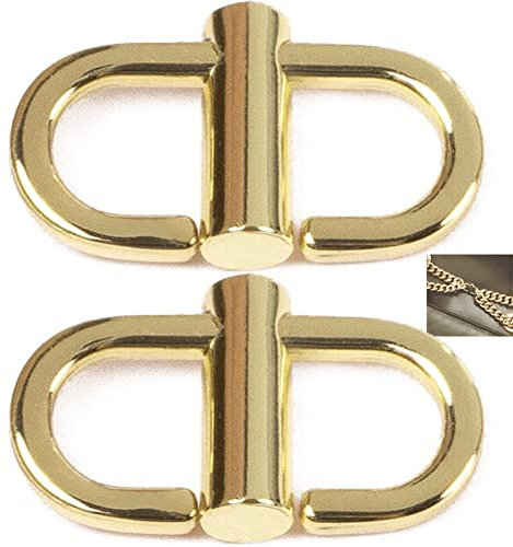 Fituenly Verstellbare Metallschnallen Für Kettenriemen-Tasche, 2 Stück Kettenriemen-längenverkürzer-verschlüsse Für DIY-kettenglieder-verbinder
