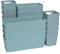 22 Teile Organizer Set - 10 cm hoch - in 3 Größen - grün - Schubladeneinsatz passend für Schubladen bis 90x40cm