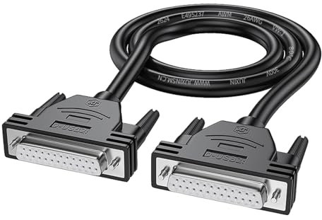 Qsvbeeqj DB25 Verlängerungskabel Männlich/weiblich 25 Pin Verbindungskabel Paralleler Port Computerdrucker Datenlinie